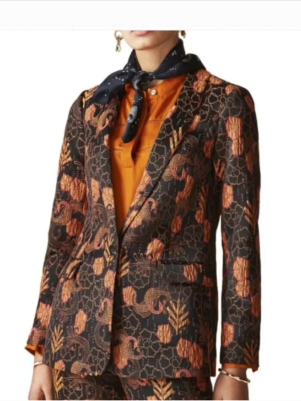 Scotch & Soda Starwatcher Crane Floral Blazer M - Picture 2 of 12